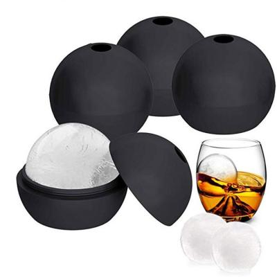 China Viable Sustainable Sphere Silicone Ice Ball Maker Mold Novelty Eco-Friendly Ball Shaped Silicone Ice Cube Mold for sale