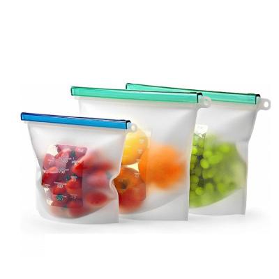 China Viable Platinum Silicone Reusable Food Ziplock Bag For Storage Milk Sandwich Snacks Storage Bags for sale