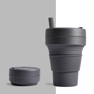 China Viable Wholesale Collapsible Collapsible Coffee Cup Silicone Collapsible Coffee Cup Silicone Coffee Mug for sale