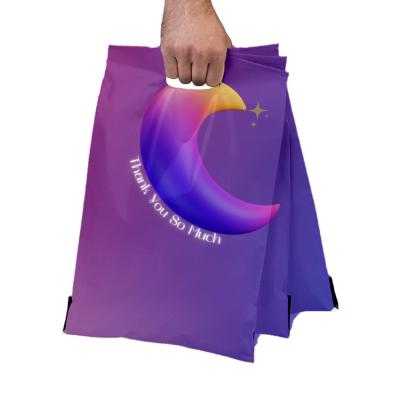 China Waterproof Custom Tote Bags Waterproof Mailing Bag Rigid Clothing Mailer Poly Bag Biodegradable Mailer With Handle for sale