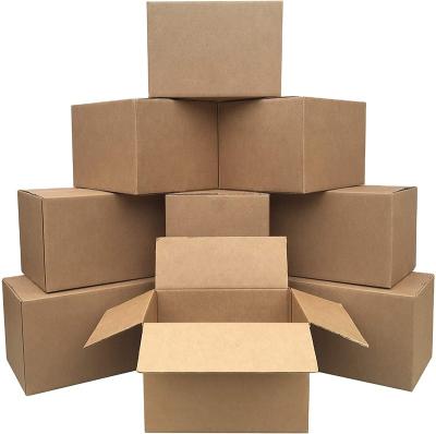 China Recycled Materials Brown Cardboard Moving Corrugated Shipping Boxes For Small Courier Shipping Box Corrugated Packaging Boxes Shipping for sale