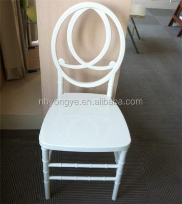 China Modern metal reinforced white pp chiavari chair for sale