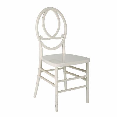 China Manufacturer High Quality Modern Newly Designed Stacked White Gold White Metal Wedding Event Phoenix Chairs for sale