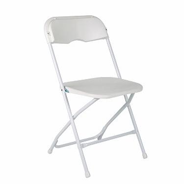 China UV-Resistant Furniture Camping Garden Wedding Party White Metal Plastic Folding Chair for sale