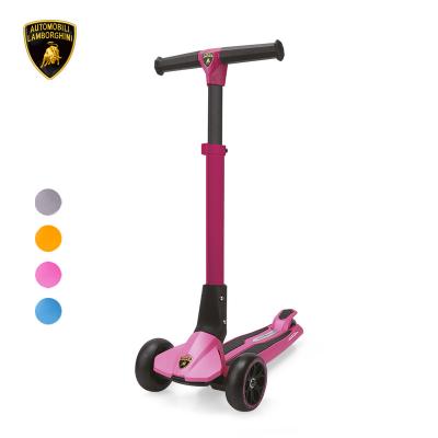 China PU With Instant Licensed Lamborghini Kids Scooter With 4 Height Adjustable Extra Wide Platform For 3-10 Years Old for sale