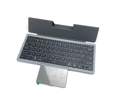 China Anti-ghosting 78 three-channel BT5.2 multi-function leather main keyboard case bracket with touchpad tablet charging wireless keyboard for sale