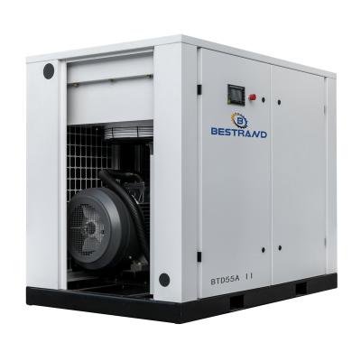 China BESTRAND Lubricated Oil-inject Screw Air Compressor BTD55A II for sale