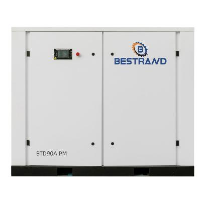 China BESTRAND Lubricated Oil-inject permanent magnet screw air compressor BTD90A PM. for sale