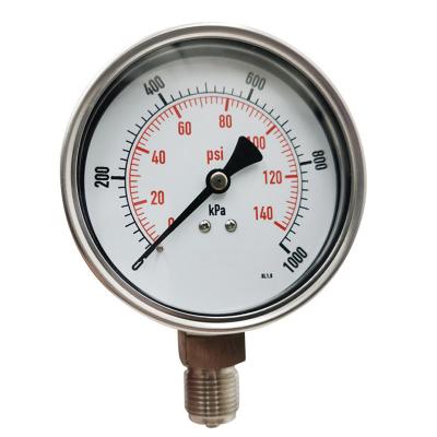 China Songlin 100mm or other sizes materials can be customized all stainless steel pressure gauge 100mm for sale