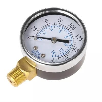 China Stainless Steel 304 SONGLIN 1/4 Inch 52MM Dial Accurate Pressure Gauge Manometer Pressure gauge for sale