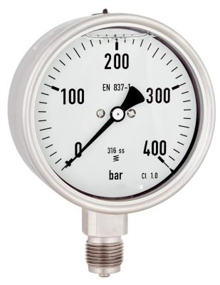 China Songlin 0-400bar All stainless steel pressure gauge size, dial, value can be accepted custom 0-400bar for sale