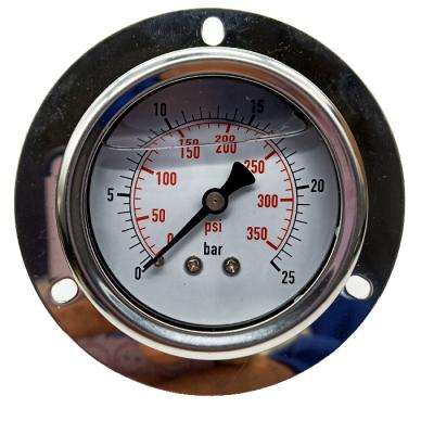 China Stainless Steel 304 SONGLIN  Panel Mount Pressure Gauges With Front Flange for sale