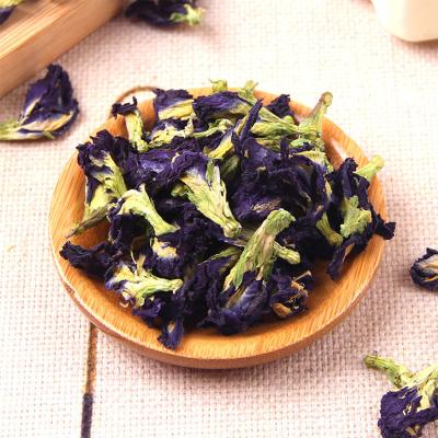 China Dried Blue Tea Pure Natural Herbal Tea Dried Flowers for Drinks and Food Coloring Butterfly Pea Flower Tea for sale