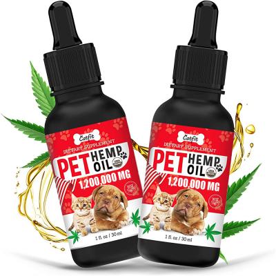 China 50ml Anxiety Relief Pet Care Oil Joint Hip Strengthens Immunity Pain Relief Pet Hemp Oil for sale