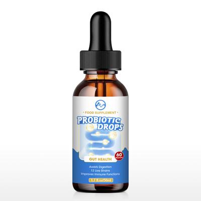 China Private Label Probiotic Organic 60 Billion Probiotic Strains 50ml Liquid Probiotic Drops for sale