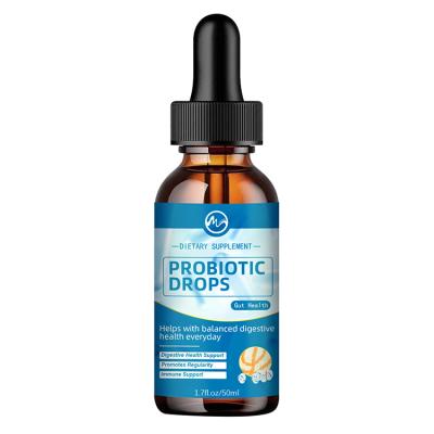 China Factory Custom Private Label 50ml Probiotics Gut Health Dietary Supplement Liquid Probiotic Drops for sale