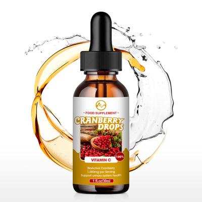 中国 OEM/ODM Private Label 30ml Organic Cranberry Liquid Extract Urinary Tract Support Vitamin C Antioxidant Cranberry Drops 販売のため