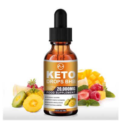 中国 Factory Custom Private Label 30ml Keto Diet Drops Fat Burner Keto Supplier Natural Keto Weight Loss 販売のため