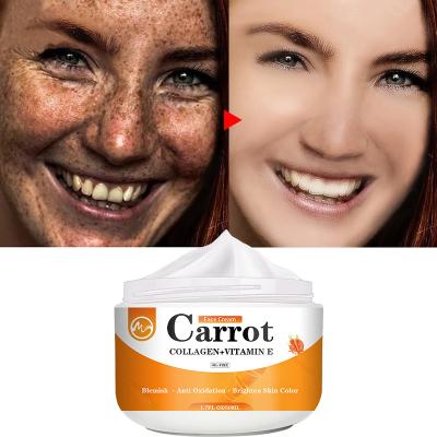 China 50ml Natural Skin Care Anti-aging Carrot Face Cream Carrot Whitening Cream for sale