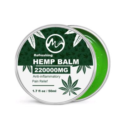 China OEM/ODM Private Label 220000MG Natural Hemp Pain Relief Cream Organic Skin Care Hemp Oil Balm for sale