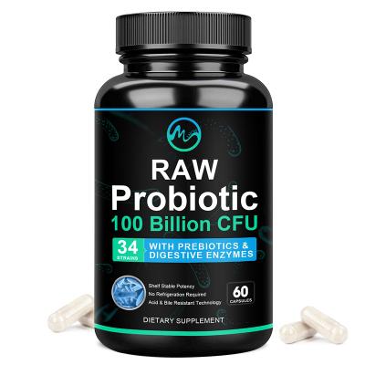 중국 60pcs Probiotic Weight Loss Raw Probiotics Gut Care 100 Billion CFU Probiotic-Pill Adult Dietary Supplement 판매용