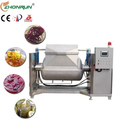 China High Efficiency Fully Automatic Horizontal Steam Coated Ketchup Sauce Heating Jam Making Machine Cooking With Stirring for sale