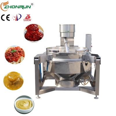 China 2021 New Easy Operation Gas Kitchen Machine Industrial Sugar Cooking Machine Jam Cooking Machine With Mixing for sale