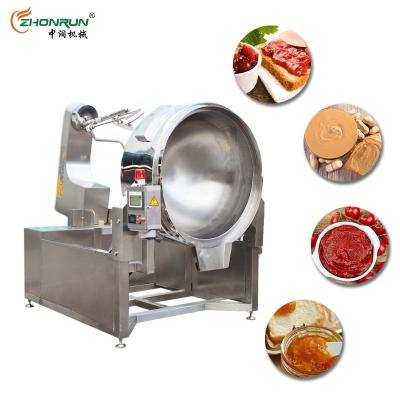 China Factory Wholesale Easy Operation Temperature Adjustable Automatic Hot Pot Frying Machine Chili Sauce Cooking Kettle for sale