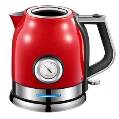 China 360 Degree Self-Contained Rotating Base 1800W Thermometer CE Certified Household Large Capacity Electric Kettle for sale