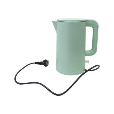 China 360 degree 1.7L base factory direct sale classic light green rotation electric kettle for home for sale