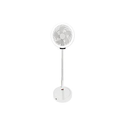 China Foldable Portable Fan With Light 12 Inch DC Motor 4 Levels Adjustable Folded Fan for sale