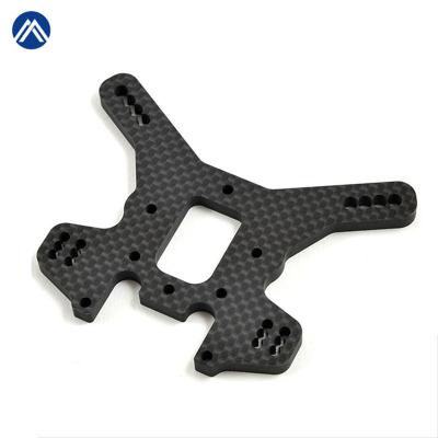 China Auto CNC Machining Accessories Carbon Fiber CNC Service Custom CNC Cutting 3K Carbon Fiber Plate Sheet For Unmanned Aerial Vehicle for sale