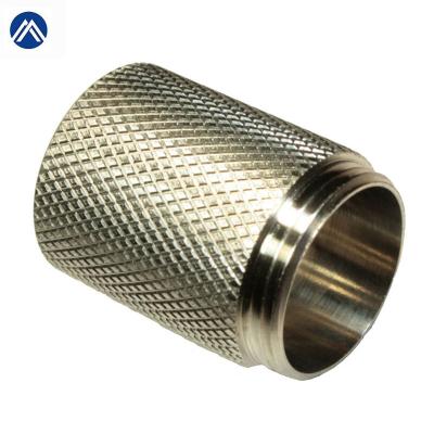 China Auto CNC Turned Metal Knurled Components 303 316 Stainless Steel CNC Turning Parts For Knob Knurling for sale