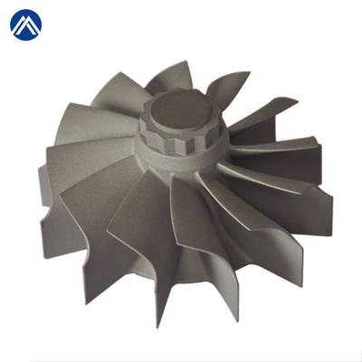 China Auto Custom High Precision Die Casting Turbocharger Parts Spindle CNC Machining Precision Casting Impeller Parts for sale