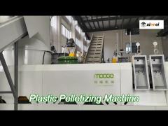 rsl series double stages plastic pelletizing machine for washing recycled soft pe pp material