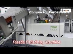 plastic recycled hdpe pe film granules making granulator machine