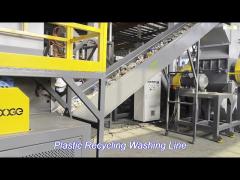 premium hdpe / pp rigid bottle recycling washing line auto plc control 1000kg/h capacity