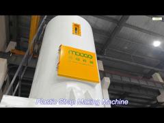 plc automated pet strapping line with recycled material integration