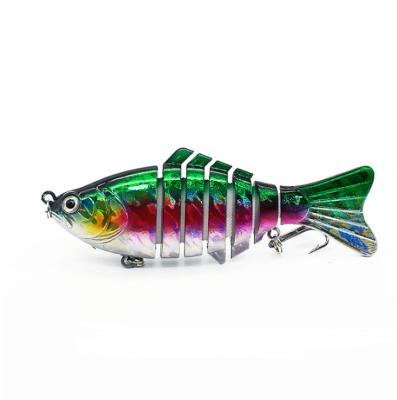 China 2022 Durable 6 Section Bionic Fake Bait For Simulation Sea Fishing Tackle Lure Multisection Bait for sale