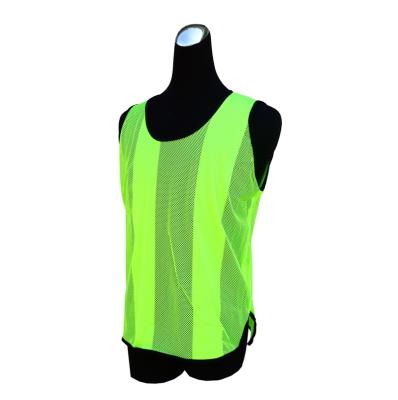 China High Quality And Lightweight Morden Practice Scrum Vest With Durable Stripe Mesh Fabric For Footballer for sale