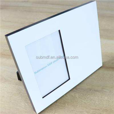 China Hot” 4x6 Wood Picture Blank MDF Sublimation Photo Frame For Mother's Gift for sale