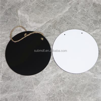 China Others Customized High Quality 10 Inch Round Signs Sublimation MDF Blank Wooden Door Signs for sale