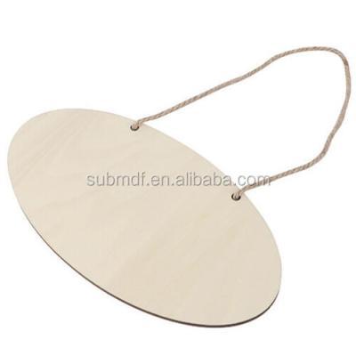 China Europe Heat Transfer Plywood Blanks Sublimation Wall Sign Oval for sale