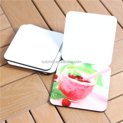 China Viable Square 90mm MDF Sublimation Blank Coasters Wholesale for sale