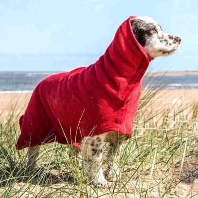 China Viable Dog Drying Coat Robe Towel Dog Bathrobe Absorb Moisture And Dry Pet Puppy Terry Cloth Quickly Bathing Accessories for sale