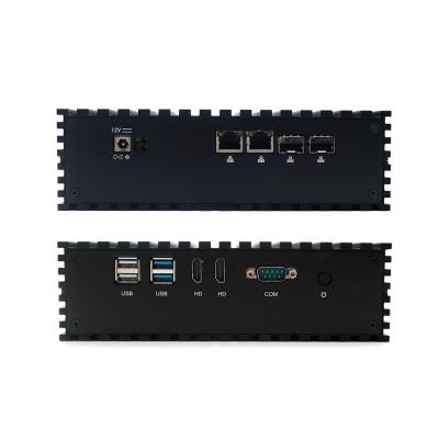 China / Cheap Price x86 Linux vmware x2 SFP Dual Ethernet Motherboard Thin Client Mini PC for sale