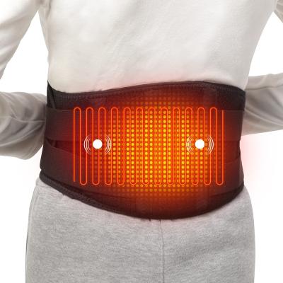 China Carbon fiber heating support belt physiotherapy massager adult far infrared vibrating heating pad for sale