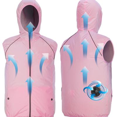 China Summer 2020 New Inlet 5v Breathable Warm Breathable Fan Cooling Jacket With UV Proof For Worker Fisherman for sale