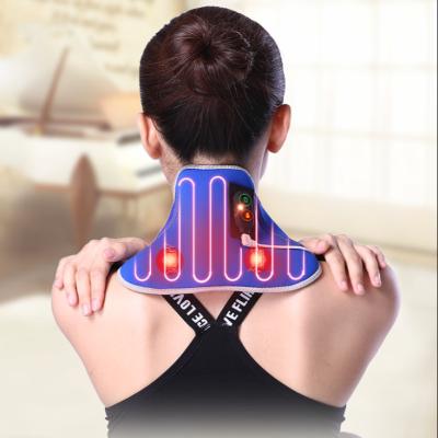 China Comfortable USB Charger Battery Electric Message Neck Message Heating Pad for sale