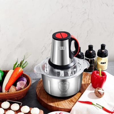 China Hotel Best Price 2 Speeds Stainless Steel Capacity 4L Chopper Meat Grinders Electric For Home Kitchen for sale